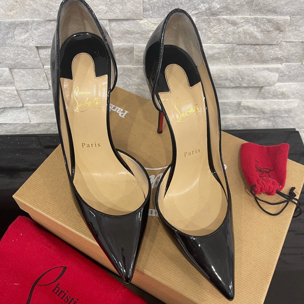100% Authentic Christian Loubotin Iriza 100 Patent